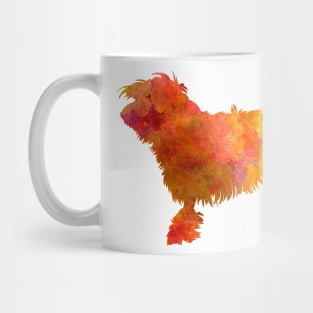 Little Lion Dog in Watercolor Mug